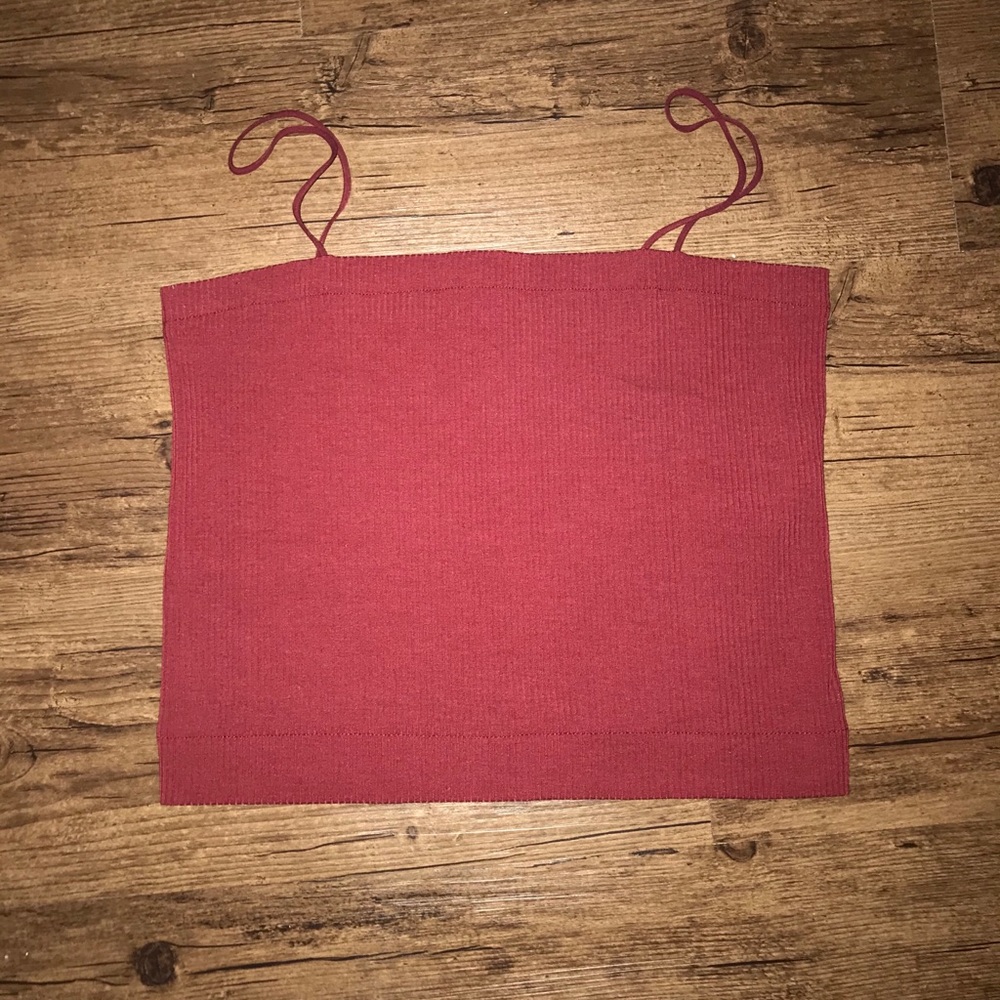 Burgundy top